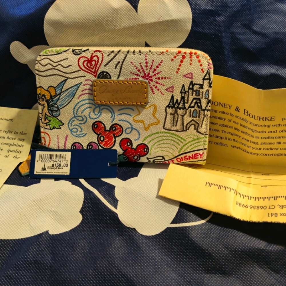 Dooney and Bourke Disney Sketch Small Wallet